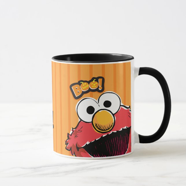 Elmo - Boo! | Name hinzufügen Tasse (Rechts)