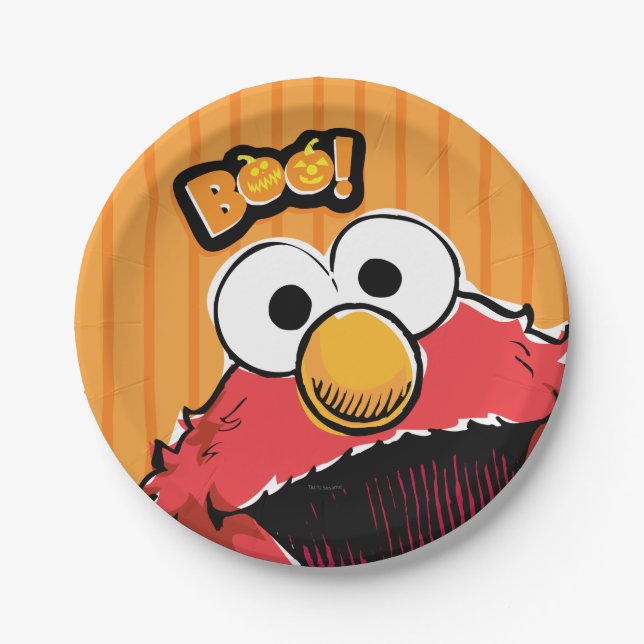 Elmo - Boo! Pappteller (Vorderseite)