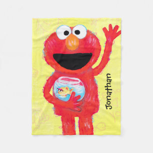 Elmo Character Art Illustration Fleecedecke