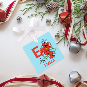 Elmo Christmas Lights   Personalisierter Name und  Ornament Aus Metall