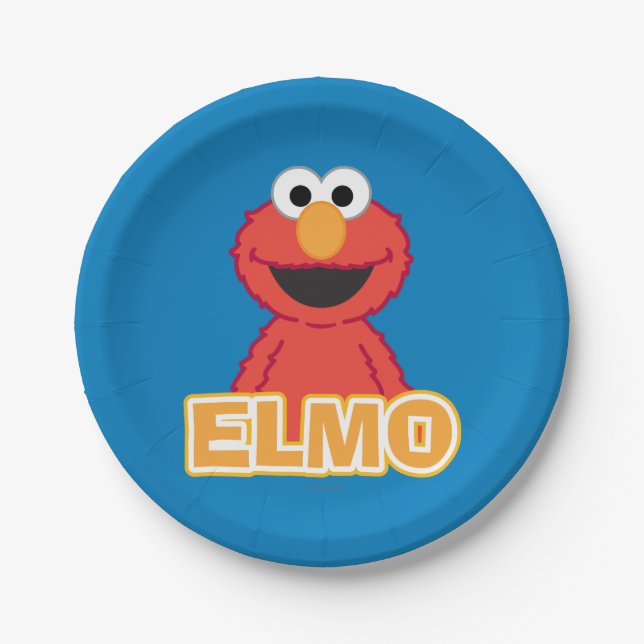 Elmo Classic Style Pappteller (Vorderseite)