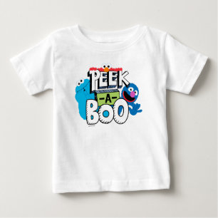 Elmo, Cookie & Grover Flüchtige Blick-a-Boo Baby T-shirt
