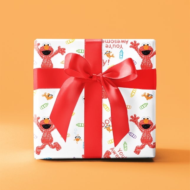 Elmo Crayon Pattern Geschenkpapier (Wrapped gift)
