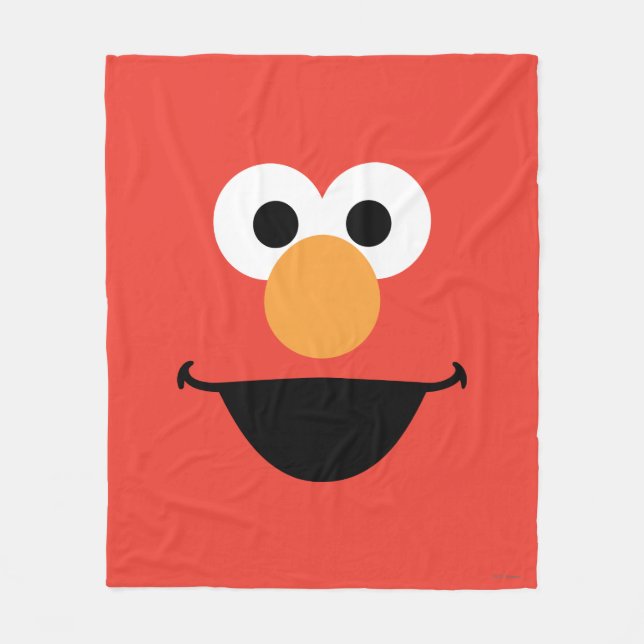 Elmo Face Art Fleecedecke (Vorderseite)