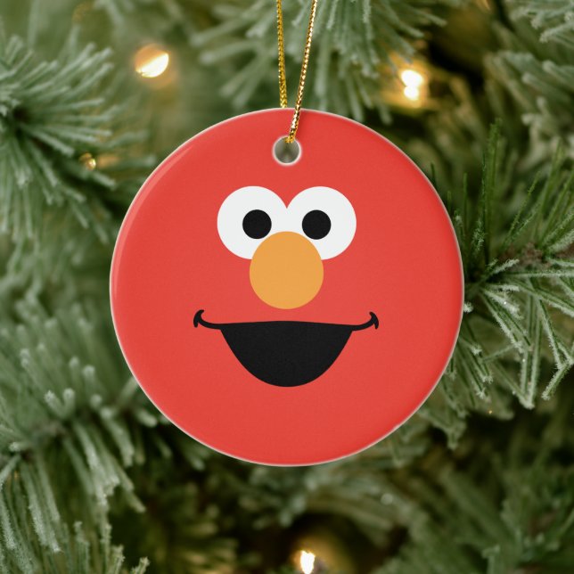Elmo Face Art Keramik Ornament (Baum)
