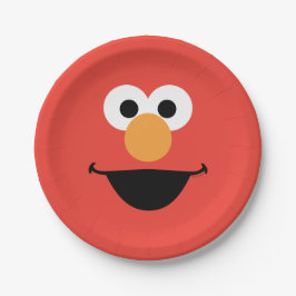 Elmo Face Art Pappteller
