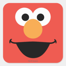 Elmo Face Art Quadratischer Aufkleber