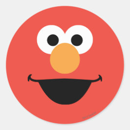 Elmo Face Art Runder Aufkleber