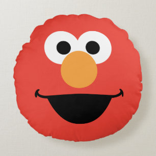Elmo Face Art Rundes Kissen