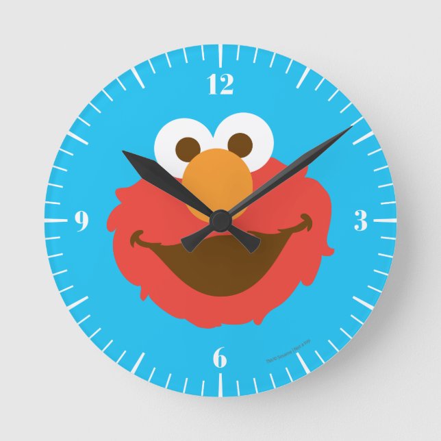 Elmo Face Runde Wanduhr (Vorderseite)