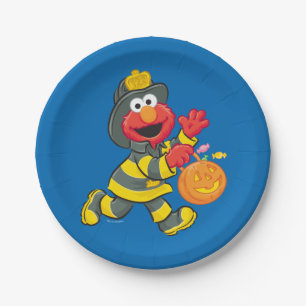 Elmo   Fireman Costume Pappteller