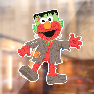 Elmo   Frankenstein Costume Fensteraufkleber