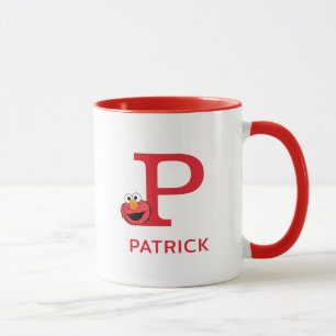Elmo Fügen Sie Ihren Namen und Monogramm hinzu P Tasse