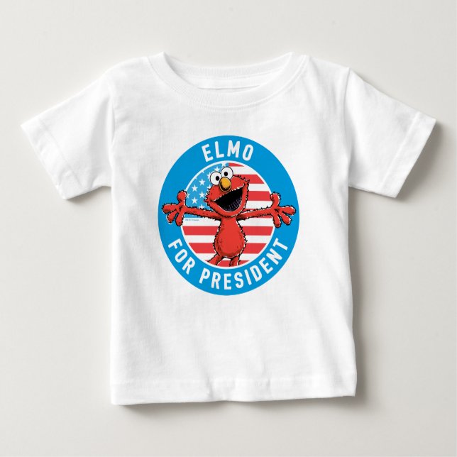 Elmo für den Präsidenten - Flagge Baby T-shirt (Vorderseite)