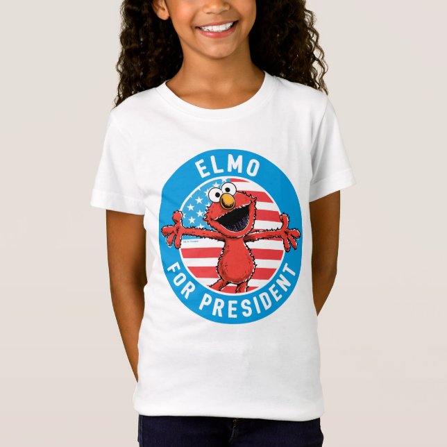 Elmo für den Präsidenten - Flagge T-Shirt (Vorderseite)
