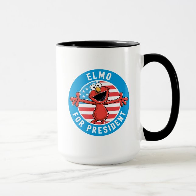 Elmo für den Präsidenten - Flagge Tasse (Rechts)