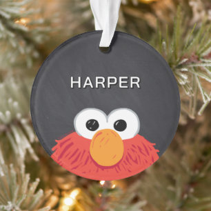 Elmo-Gesicht-Schultafel   Benutzerdefinierter Name Ornament