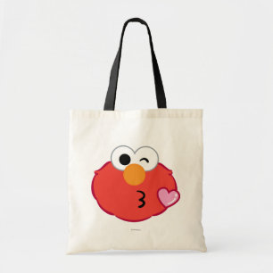 Elmo Gesicht wirft einen Kuss Tragetasche
