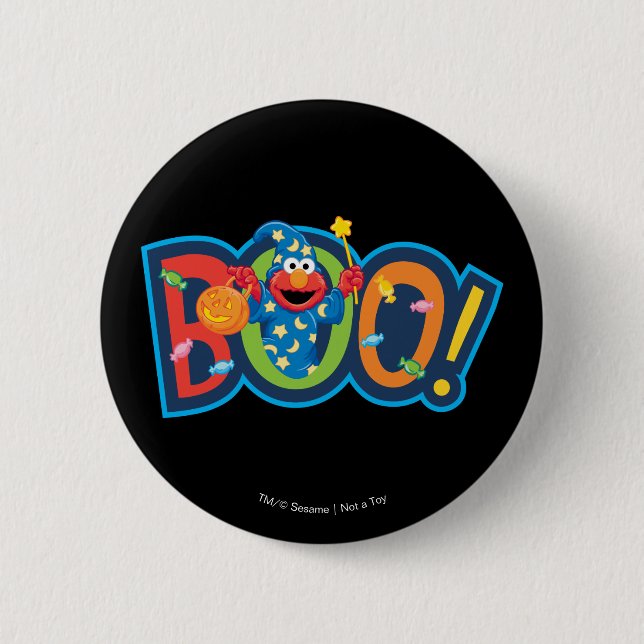 Elmo | Halloween Boo! Button (Vorderseite)