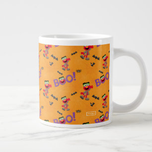 Elmo   Halloween Boo Pattern Jumbo-Tasse