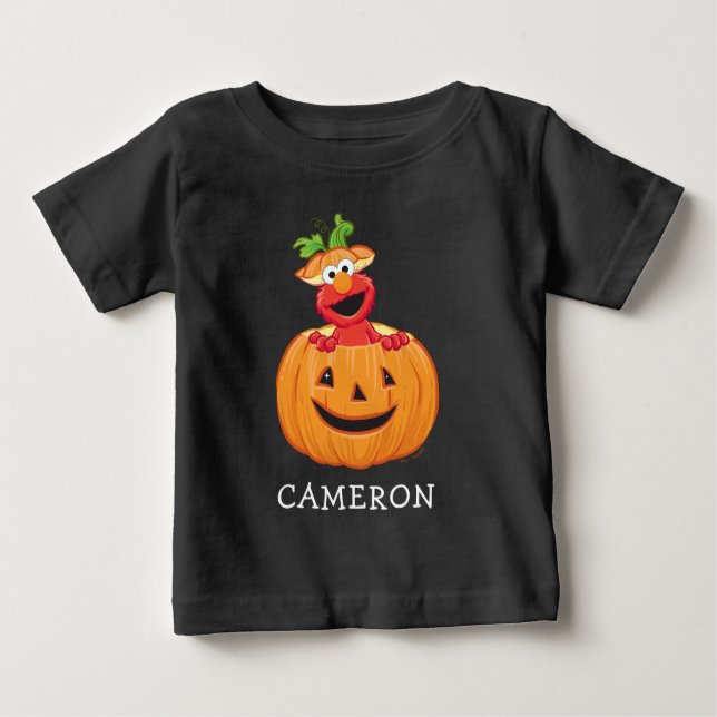 Elmo | Halloween Jack-O-Lantern Baby T-shirt (Vorderseite)