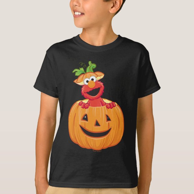 Elmo | Halloween Jack-O-Lantern T-Shirt (Vorderseite)