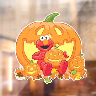 Elmo   Halloween Pumpkins Fensteraufkleber