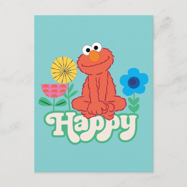 Elmo Happy! Postkarte (Vorderseite)