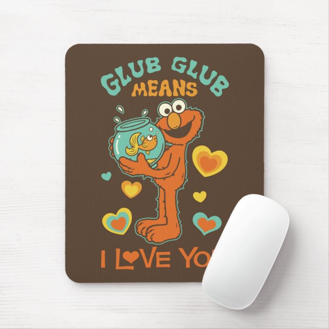Elmo Holding seinen Haustier Goldfish Mousepad (Mit Mouse)