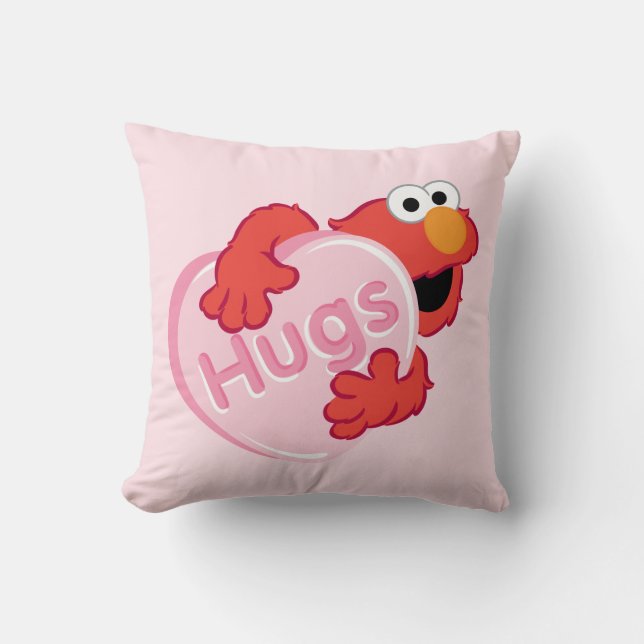 Elmo "Hugs" Valentine Heart Candy Kissen (Vorderseite)