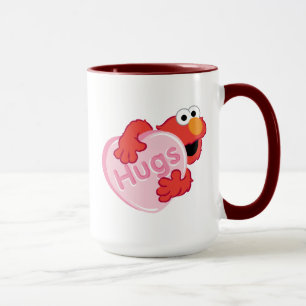 Elmo "Hugs" Valentine Heart Candy Tasse