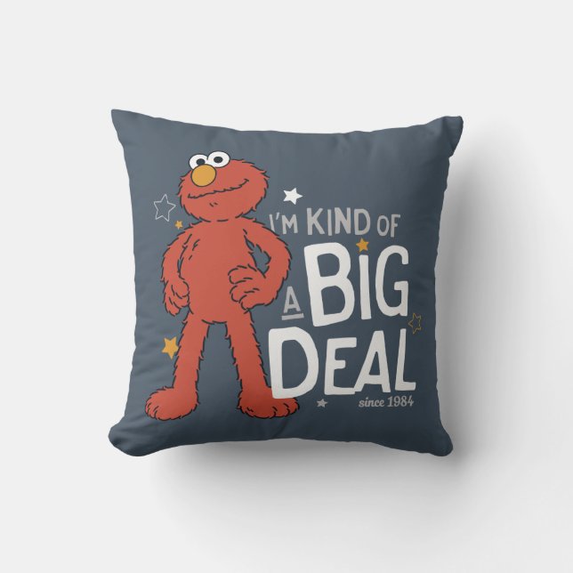Elmo | Ich bin ein großer Deal Kissen (Vorderseite)