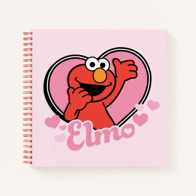 Elmo im Herzen Valentine Notizbuch (Vorderseite)