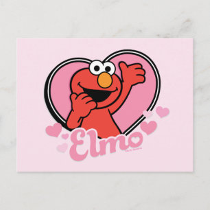 Elmo im Herzen Valentine Postkarte