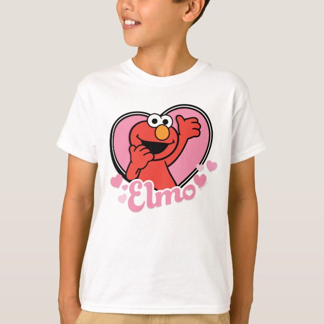 Elmo im Herzen Valentine T-Shirt (Vorderseite)