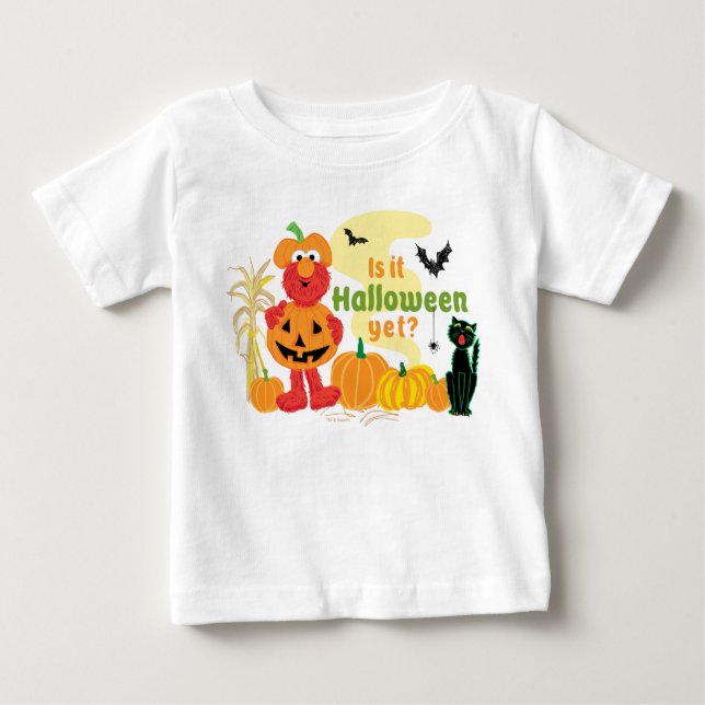 Elmo | Ist es schon Halloween? Baby T-shirt (Vorderseite)