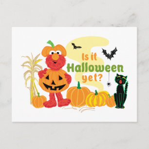Elmo   Ist es schon Halloween? Postkarte