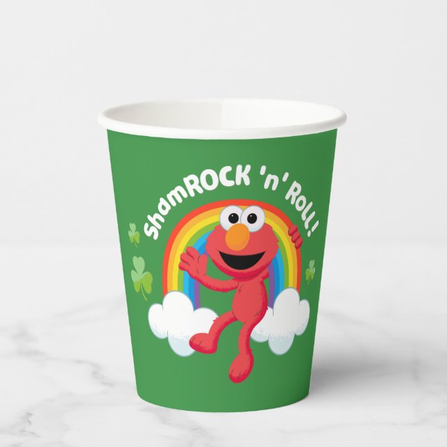 Elmo | Kleeblatt 'n' Roll Rainbow Pappbecher (Links)