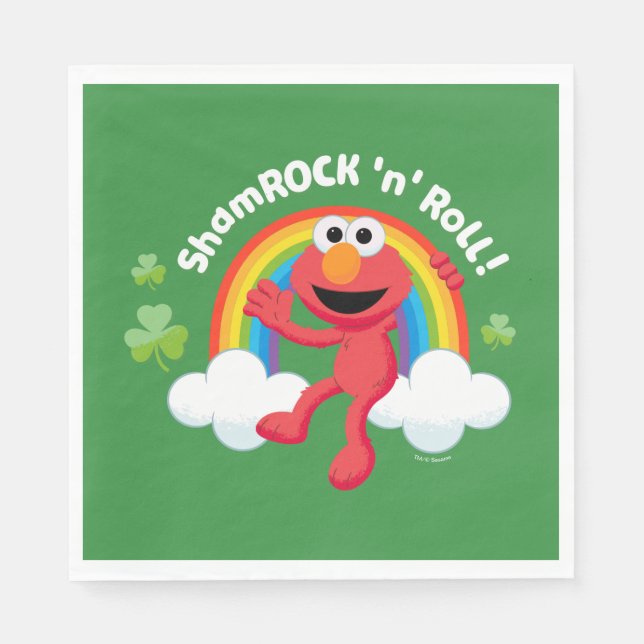 Elmo | Kleeblatt 'n' Roll Rainbow Serviette (Vorderseite)