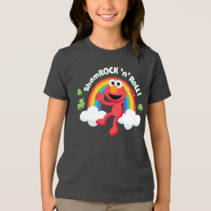 Elmo Kleeblatt 'n' Roll Rainbow Tri-Blend Shirt