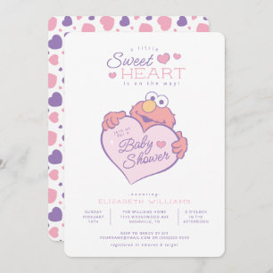 Elmo - Kleine Sweetheart Babydusche Einladung