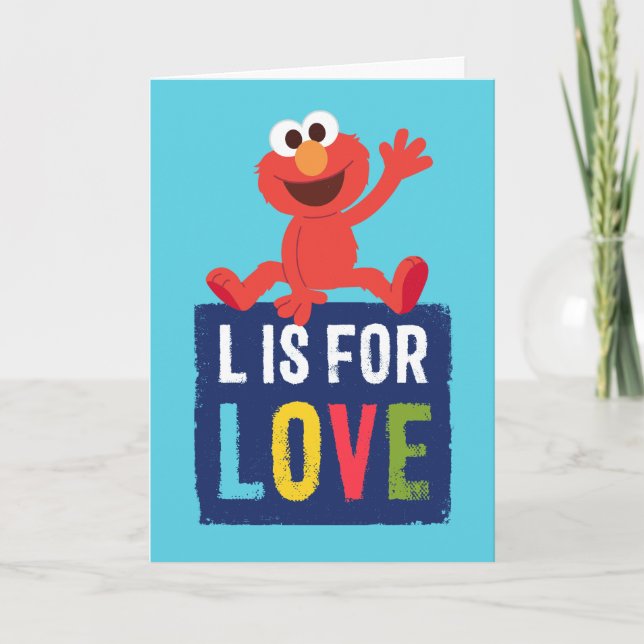 Elmo | L ist für Liebe Karte (Vorderseite)