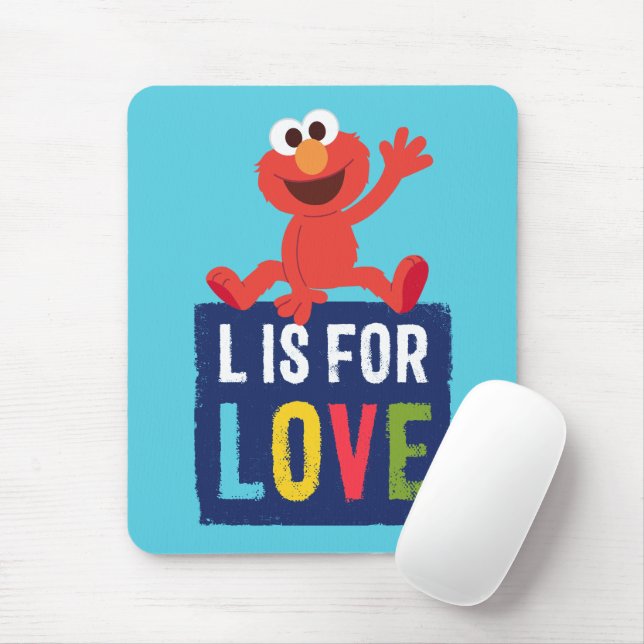 Elmo | L ist für Liebe Mousepad (Mit Mouse)