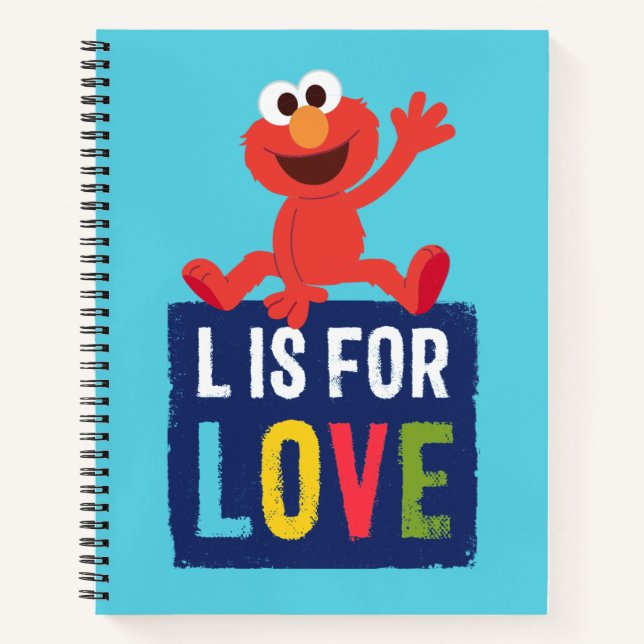 Elmo | L ist für Liebe Notizbuch (Vorderseite)