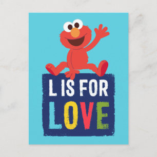 Elmo L ist für Liebe Postkarte