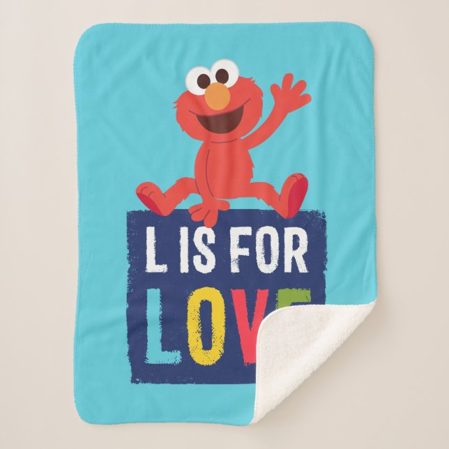 Elmo | L ist für Liebe Sherpadecke (Vorderseite)