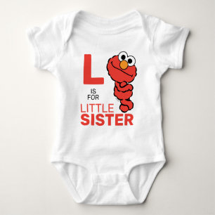 Elmo L ist für Little Sister Baby Strampler