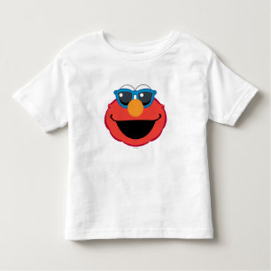 Elmo Lächeln Gesicht mit Sonnenbrille Kleinkind T-shirt