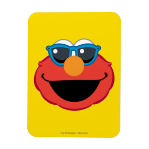 Elmo Lächeln Gesicht mit Sonnenbrille Magnet