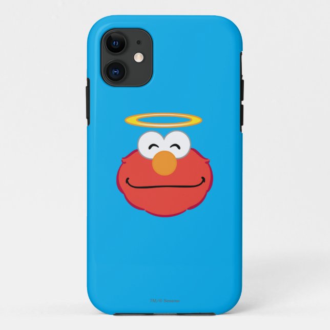 Elmo lächelnd Gesicht mit Halo Case-Mate iPhone Hülle (Rückseite)